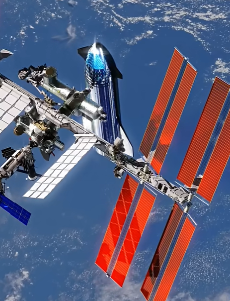 Starship Docks ISS